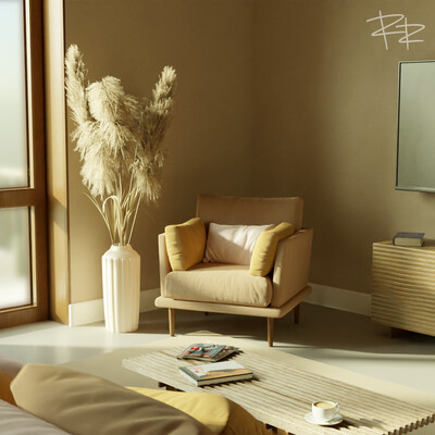 My first interior. The whole room.