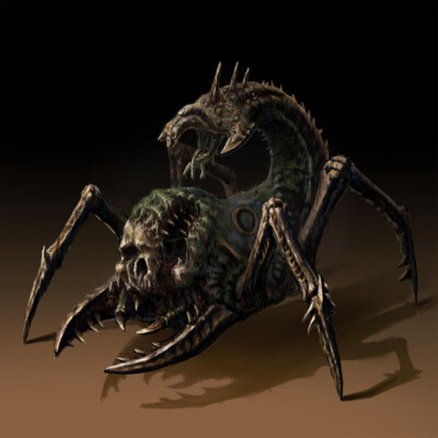 Concept. Skullspider. Version 3/3 and 1/3