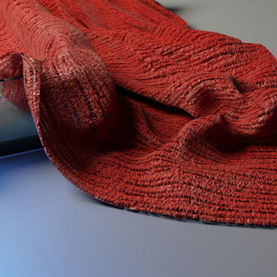 3d fabric model in blender