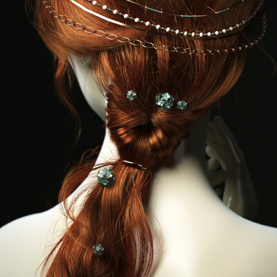 Hair study. Ornatrix.