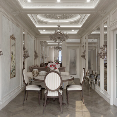 3d architecture, interior