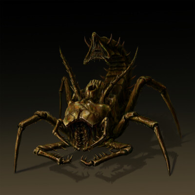 Concept. Alien Insect (Cockroach)
