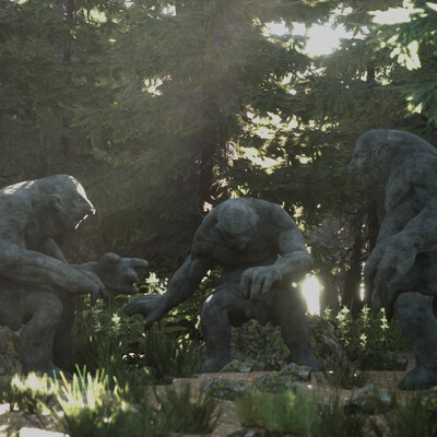 Trolls in the forest