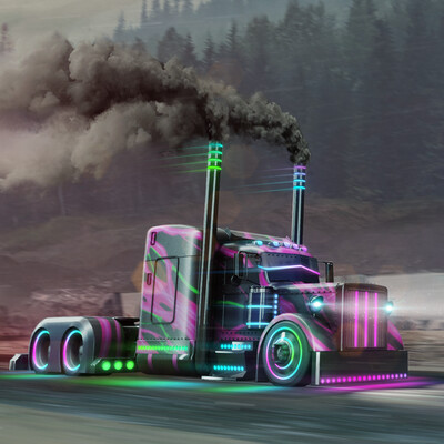 Neon Peterbilt