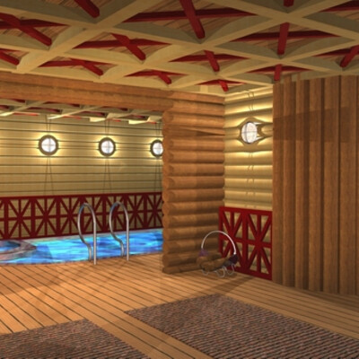 Sauna s basseynom