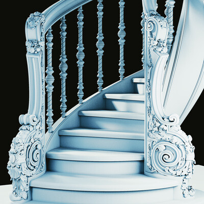 spiral staircase 3D