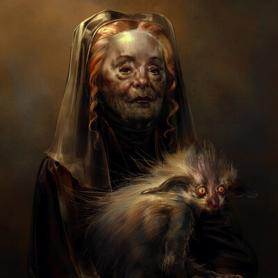 The Lady with Young Lami.