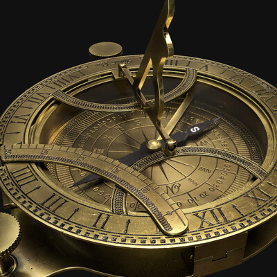 Vintage Sundial Compass