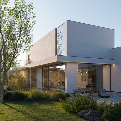3D visualisation of a cottage