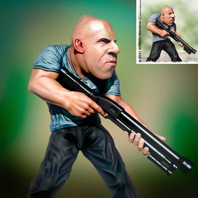 Domenic Toretto caricature