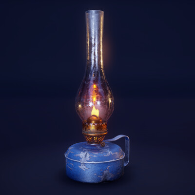 Old kerosene lamp