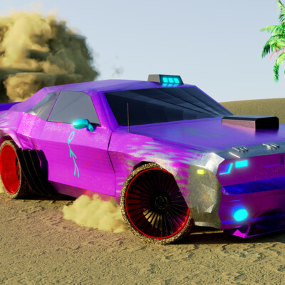 Low poly car