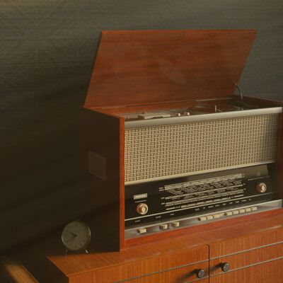 Close-up in retro style