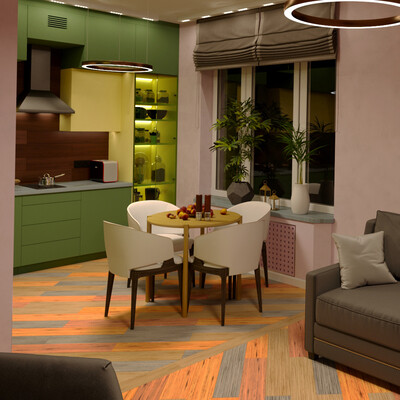 KITCHEN LIVING ROOM