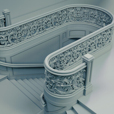 Balustrade on stairs