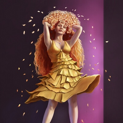 Lady on fire