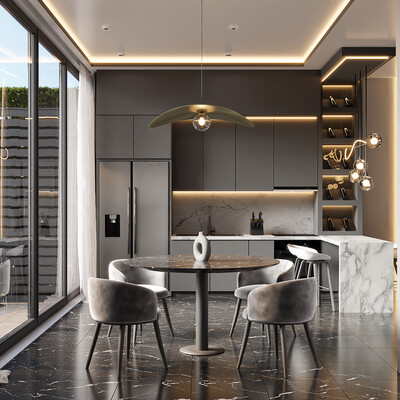 3D visualization of a townhouse in the Dominican Republic