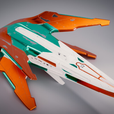 The concept of the spaceship - "raven - 1"