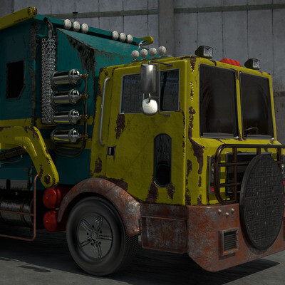 Garbage Truck Teenage Mutant Ninja Turtles