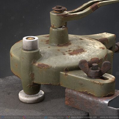 Hand crank bench grinder