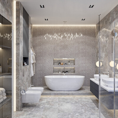 Modernist bathroom