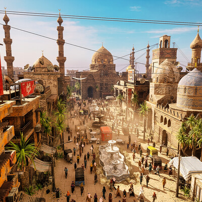 Grand Arab Desert city
