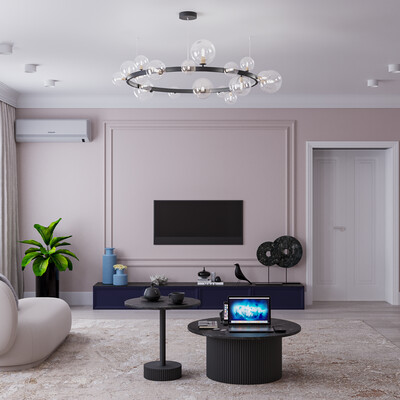 3d visualization of the living room