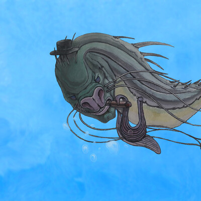 Magic fish-dog.