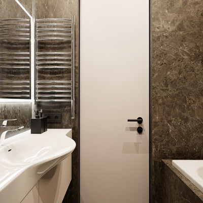 3D visualization: Apartment 90 m² - bathroom