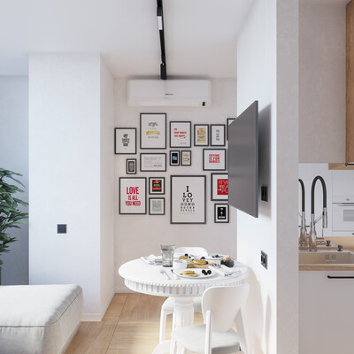 Small apartment, project Msk 33)