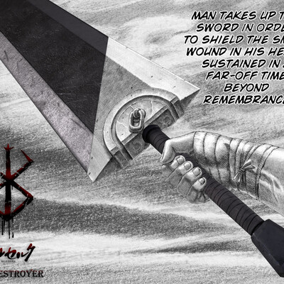 Guts sword -The dragon slayer from anime Berserk
