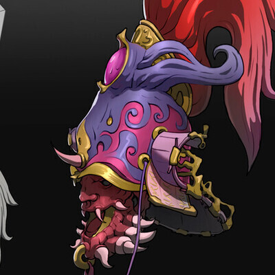 Concept art from Dmitry Klyushkin online courses. Development of the King's helmet