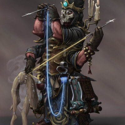 I weave the living clothes of the Gods