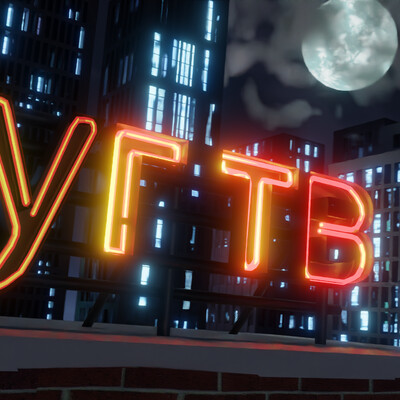 Ident for fictive channel UG TV "Neon"