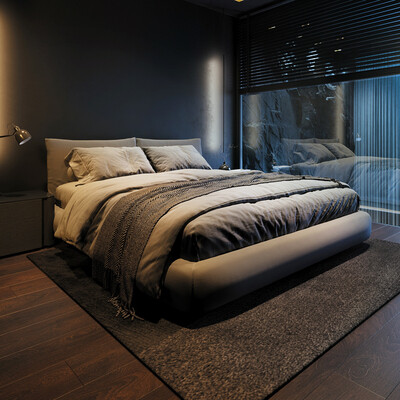 dark bedroom