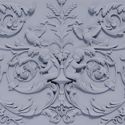 frieze under the cornice