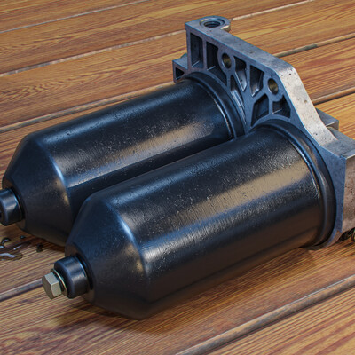Fuel filter. Student work on the “Game Texturing” course
