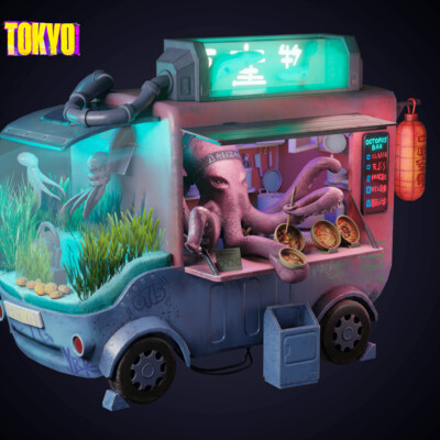 My art for the "Neo Tokyo" competition