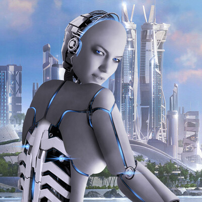 Cyborg woman