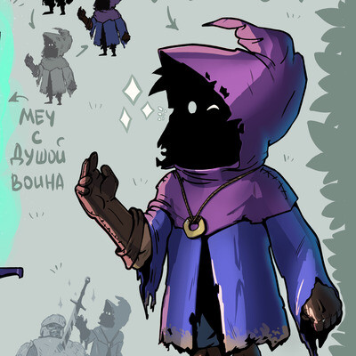 Concept of Pupik, a young dark magician