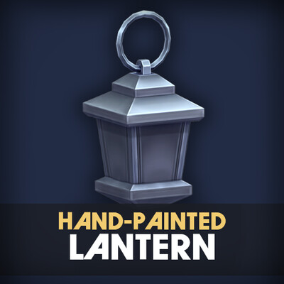 Stylized Hand-Painted Lantern