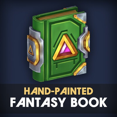 Stylized Hand-Painted Fantasy Book