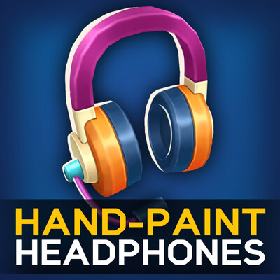 Stylized Hand-Painted Headphones