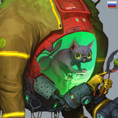 CAT in mecha suit