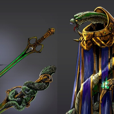 Poisonous Naga of Magical forest