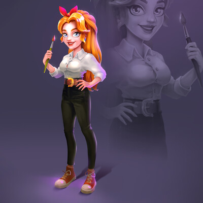 Sarah | Character for Mobile Game (Casual)