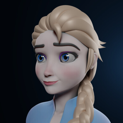 Elsa from cartoon "Frozen"