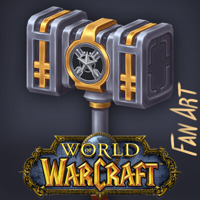World Of Warcraft Fanart Wagner Hammer Weapon