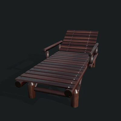 Wooden Sunbed