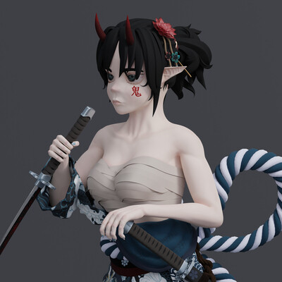 Akane - Oni Daimyo Of The Orutsuki Clan